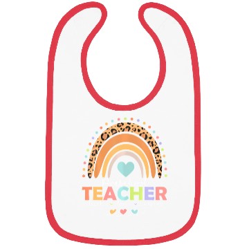 Discover Rainbow Teach Love Inspire Preschool Teacher Back Bibs