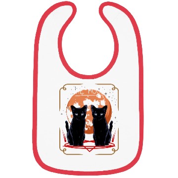 Discover The Moon Tarot Card Bombay Cat Bibs