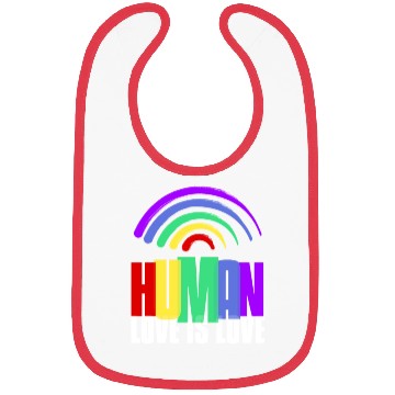Discover Human Bibs LGBTQ Pride Rainbow Flag Gay Lesbian