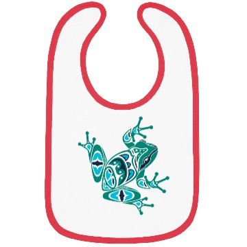 Discover Native American Indian Style Frog Pacific Northwes Bibs