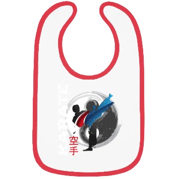 Discover Martial Side Kick Ying Yang Karate Bibs
