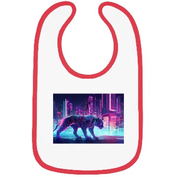 Discover Futuristic Tiger Bibs
