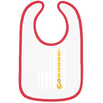 Discover Tow Truck Us Flag Trucking Driver Bibs