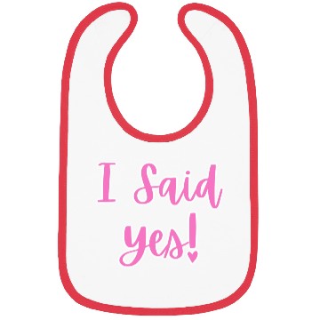 Discover I said Yes Engagement Bibs