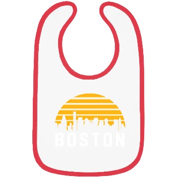 Discover Boston Massachusetts Cityscape Yellow Bibs