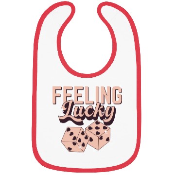 Discover Feeling Lucky Retro Valentine 1 Bibs