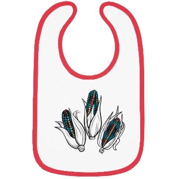 Discover Native American Turquoise Corn Tribal Pattern Bibs