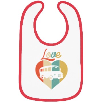 Discover Love School Bus Bibs
