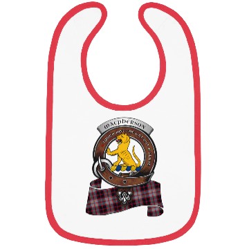 Discover Macpherson Scottish Clan Badge Tartan Bibs