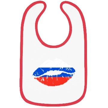 Discover Russian Flag Lips For Russians Russia Bibs