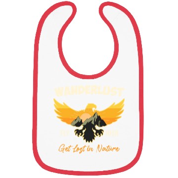 Discover Wanderlust Mountaineer Hiking Mountain love Bibs