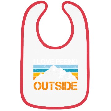 Discover Mountaineer funny Peeing outside Nature boy Bibs