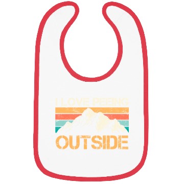 Discover Mountaineer funny Peeing outside Nature boy Bibs