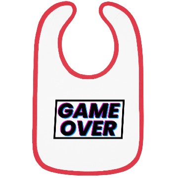 Discover Game over text gamer design 1 Bibs