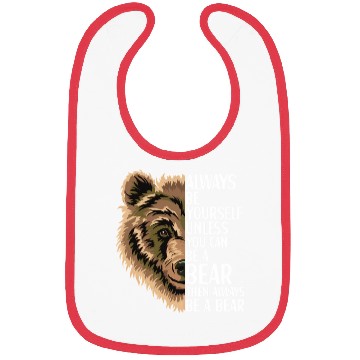 Discover Bear Grizzly Wildlife Animal For Bibs