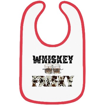 Discover Country Western Leopard Whiskey Makes Me Frisky Bibs