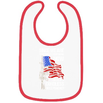 Discover Gun Cordless Hole Puncher American Flag Bibs