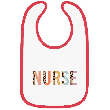 Discover Oncology Nurse Leopard Print Nursing School Bibs