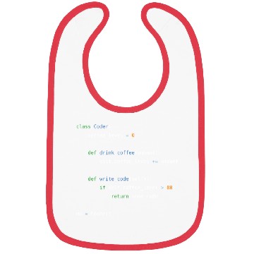 Discover Coffee loving, object oriented python programmer Bibs