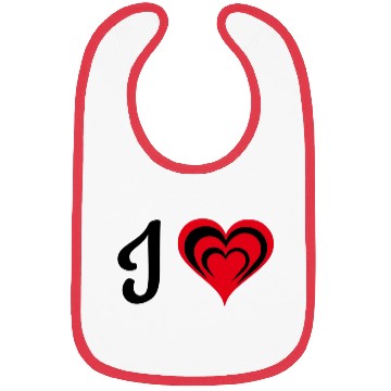 Discover I love mom design Bibs