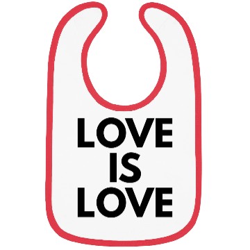 Discover Love Is Love Bibs