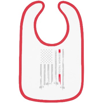 Discover Postal Worker Usa American Flag Us Postal Bibs