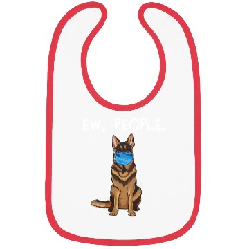 Discover German Shepherd Ew People Dog Wearing Face Bibs