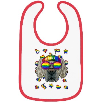 Discover Lgbt Golden Retriever Gay Pride Month Dog Rainbow Bibs