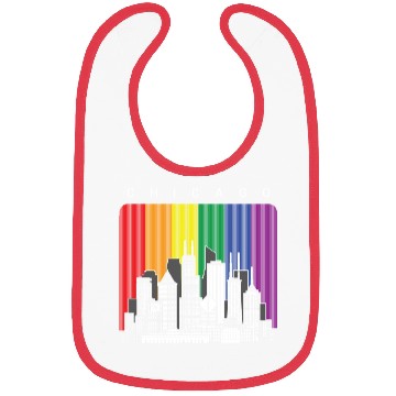 Discover Chicago LGBT Rainbow Flag Bibs