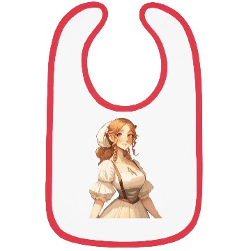 Discover Cute Cottagecore Farm Girl Anime Solarpunk Bibs