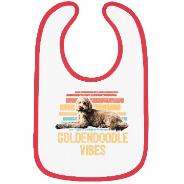 Discover Goldendoodle Vibes Cute Dog Mom Doodle Dog Dad Bibs