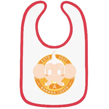 Discover Monkey Banana Lover Bibs