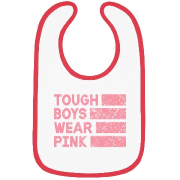Discover Tough Boys Wear Pink Breast Cancer Awareness Bibs