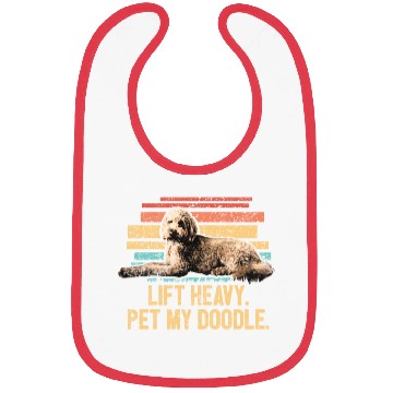 Discover Pet My Doodle Retro Goldendoodle Dog Dad Doodle Bibs