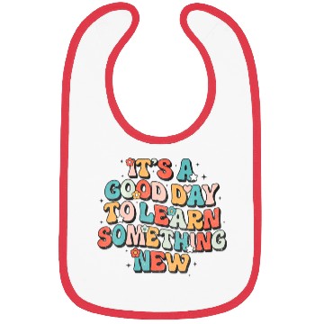 Discover It's A Good Day To Learn Something New Retro Back Bibs
