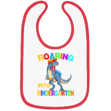Discover Roaring Into Kindergarten T Rex Dinosaur Back To S Bibs