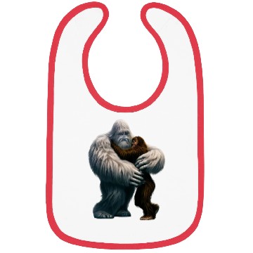 Discover Yeti hugs Bigfoot Bibs