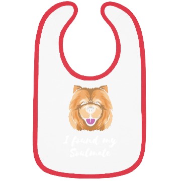 Discover Chow Chow Dog Soulmate Puppy Dog Lover Bibs