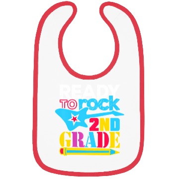 Discover Ready to Rock Second Grade 2nd Grade Back To Schoo Bibs
