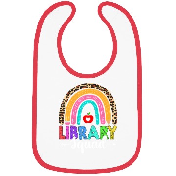Discover Library Squad Rainbow Leopard Teacher Back To Scho Bibs