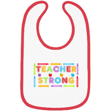 Discover Teacher Strong - Best Teacher Back to School Bibs