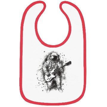 Discover Astronaut playing guitar in space Bibs