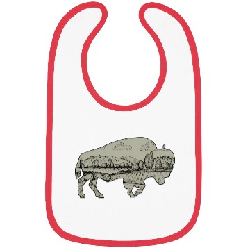 Discover Landscape Buffalo Bison Bibs