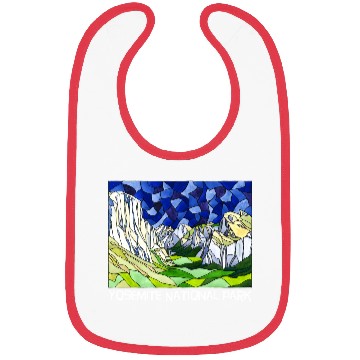 Discover Yosemite Valley Stained Glass Style Bibs