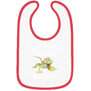 Discover Just A Girl Who Loves Iguanas Reptile Pet Lover Bibs