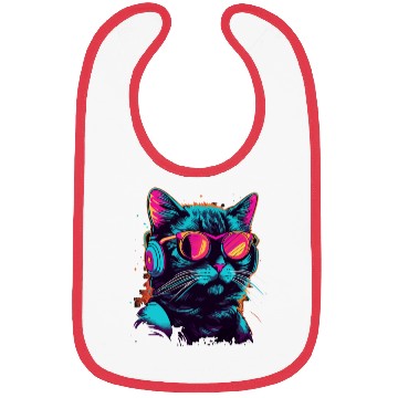 Discover 80s Cat Music Bibs