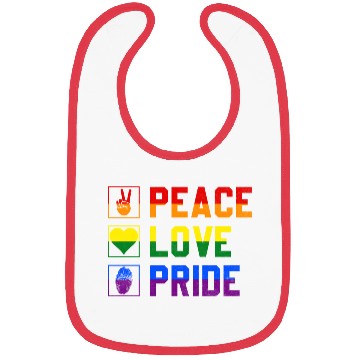 Discover Peace Love Pride Lgbtq Bibs