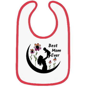 Discover LGBTQ Mother's Day, Best Mom Ever, Lesbian Flag Bibs