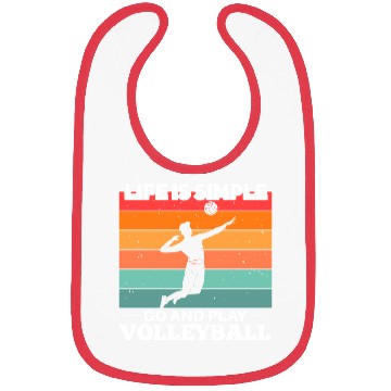 Discover Volleyball Player Motif Bibs