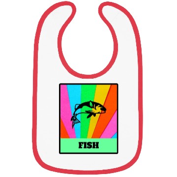 Discover Fish Rainbow Retro Classic Bibs